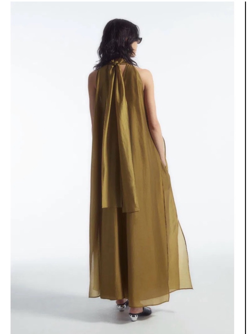 COS Halterneck A-Line Maxi Dress - Picture 5 of 10